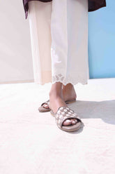 Ivory laser pants